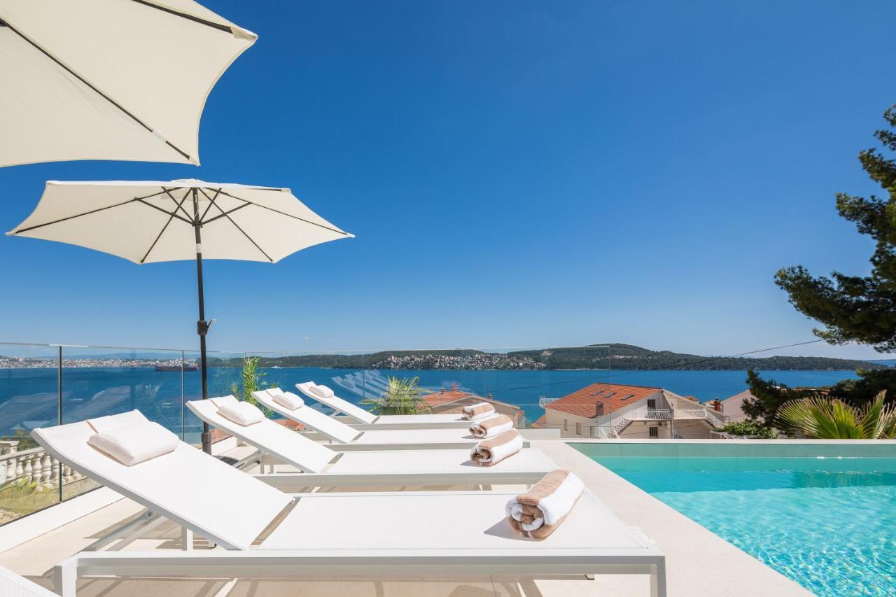 Villa Adria View With Heated Pool I Trogir Eksteriør billede