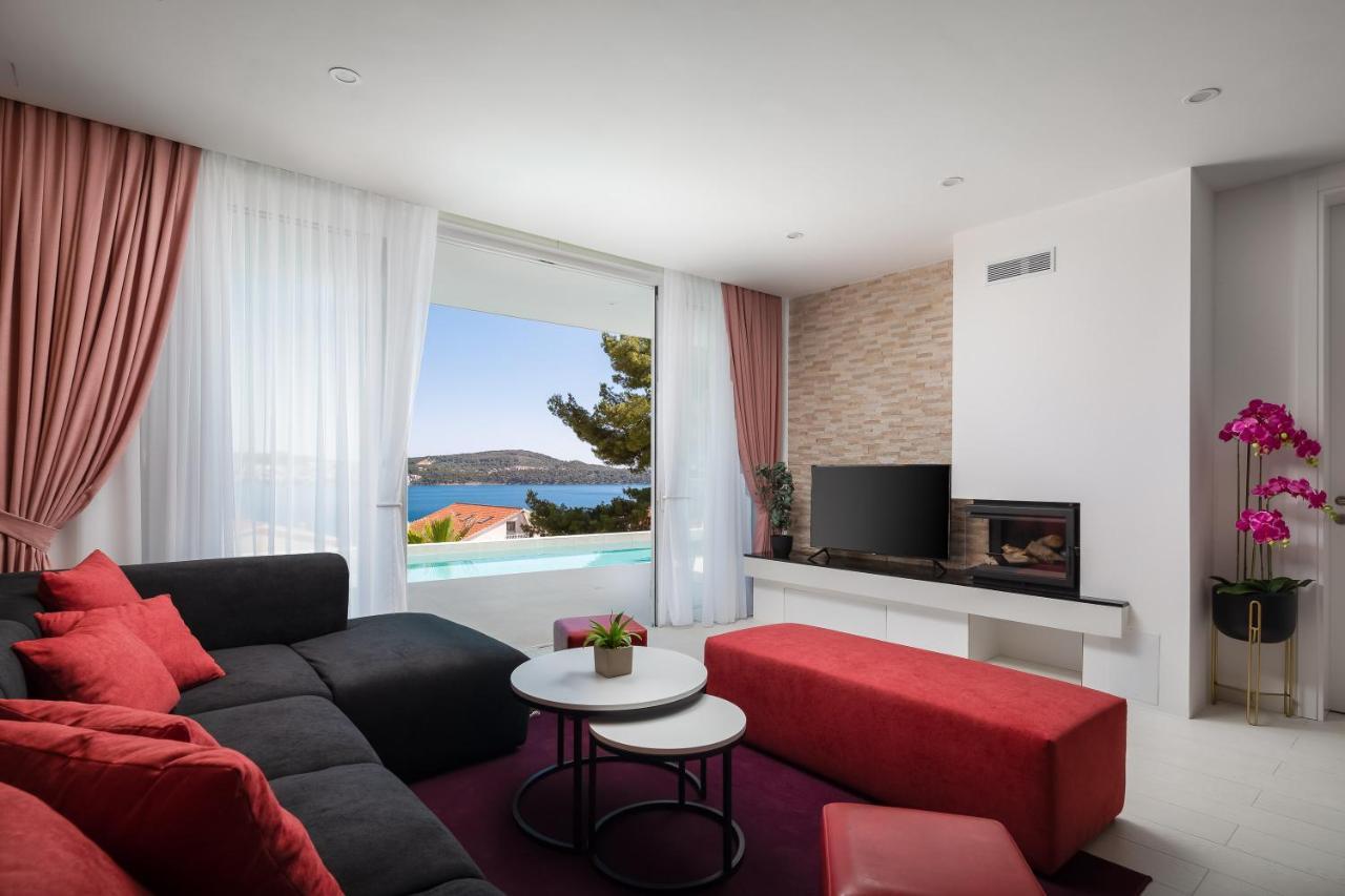 Villa Adria View With Heated Pool I Trogir Eksteriør billede