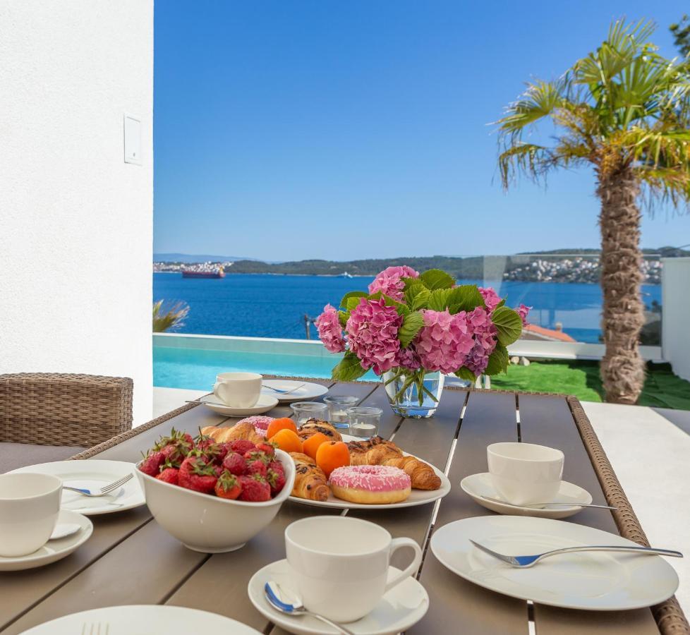 Villa Adria View With Heated Pool I Trogir Eksteriør billede